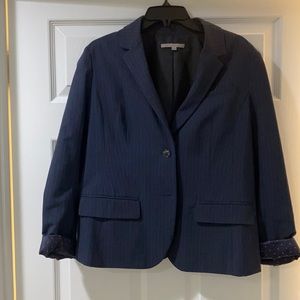 Gap Navy Pinstripe Blazer